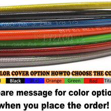 Ruizhi Motorcycle Dirt Bike Braided Steel Hydraulic Reinforce Brake Line Clutch Oil Hose Tube 700-1200mm (Black,1.3m)