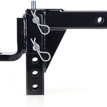 Orion Motor Tech 8-Position Adjustable Trailer Drop Ball Mount Hitch for Towing, fit 2 Inches Receiver RV, 5,000 LB Capacity