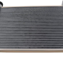 CoolingSky All Aluminum ATV Radiator for 2009-2014 Polaris Scrambler XP 850 &Sportsman 550/850/XP 550/XP 850