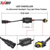 TMORI 2Pcs 9005 9006 Anti Flicker Harness, Led Headlight Bulb Decoder Error Free Resistor Wiring Canbus Kit Canceller Resistor Decoders Adapter Flash Warning Capacitor (1 Pair)