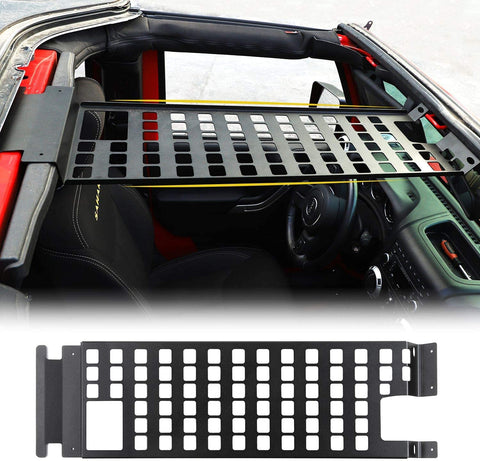 JeCar Roof Rack Hard Top Molle Panel Exterior Accessories for 2007-2018 Jeep Wrangler JK 4 Door