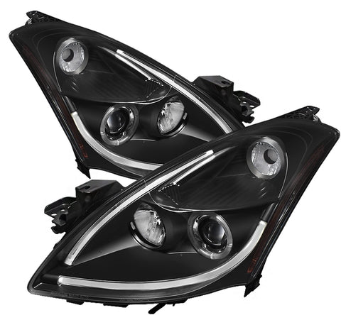 Spyder Auto 5076830 LED Halo Projector Headlights Black/Clear