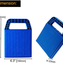 wadoy Stabilizer Jack Pad RV/Camper Leveling Blocks for Trailer Vehicle Auto Car Wheel (4 Pack)