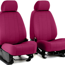 Front Seats: ShearComfort Custom Neoprene-Style Seat Covers for Toyota Corolla (2020-2020) in Solid Charcoal for Buckets w/Adjustable Headrests (LE Model)