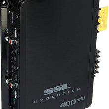 Sound Storm Laboratories EV400.4 Evolution 400 W, 4 Channel, 2 to 8 Ohm Stable Class A/B, Full Range Car Amplifier, Black
