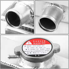 DNA Motoring RA+FS-CHEVYT63-3 3-Row Aluminum Radiator with Fan Shroud