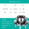 TUPARTS 513289 Wheel Bearing and Hubs Front Rear Driver & Passenger Compatible with Cadillac SRX 2010-2016 Saab 9-4X 2011 6 Lugs W/O ABS Sensor