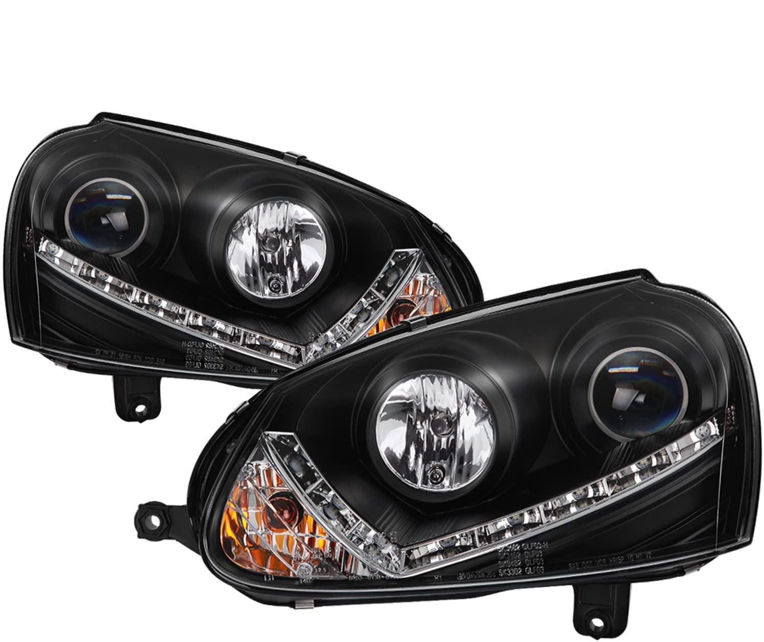 Spyder Auto 5017529 Projector Style Headlights Black/Clear