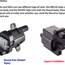 ENA Round Ignition Coil Compatible with Buick Cadillac Chevrolet GMC Hummer Isuzu Workhorse V8 C1251 UF262