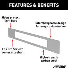ARIES PC20OS Pro Series 30-Inch Brushed Stainless Steel Grille Guard Light Bar Cover Plate