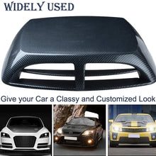 ZYHW Car Air Flow Intake Scoop Vent Cover Hood Check Pattern Decorative Black Gray