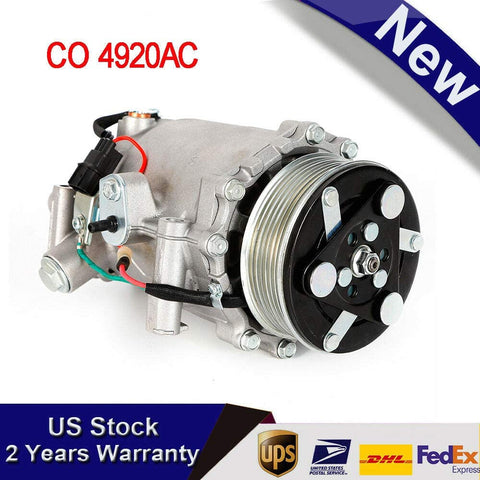 AC A/C Car Air Conditioner Compressor Compatible with 2012-2014 Honda Civic 2.4L; 2007-2015 Honda CR-V 2.4L, Replace OEM Number CO 4920AC