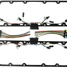 ay-autoparts Valve Cover Gaskets w/Fuel Injector Powerstroke Glow Plug Injector Harness Pigtail Kit Fit for 1998-2003 7.3L Diesel Trucks Replaces 1379998 615-201 F81Z6584AA