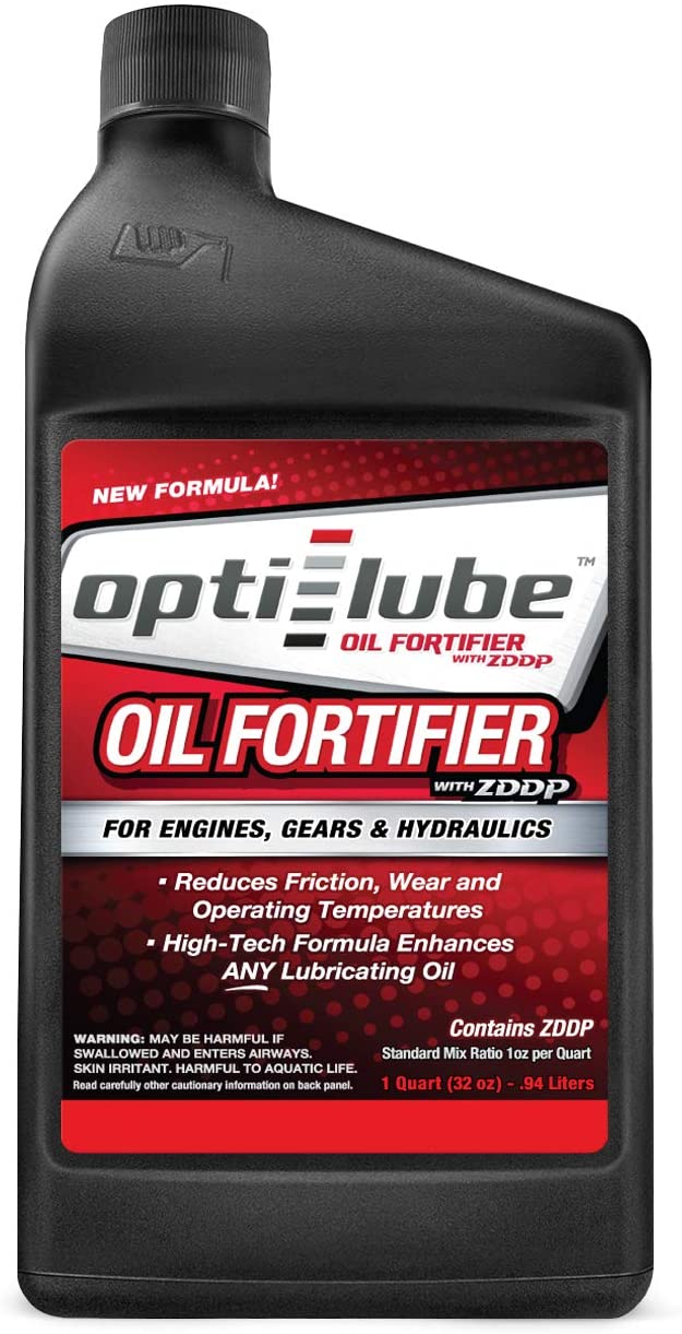 Opti-Lube Oil Fortifier with ZDDP (Zinc): 1 Quart (32oz), Treats up to 32 Quarts of Oil