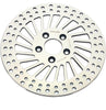 TARAZON Polished Rear Brake Rotor for Harley Davidson Electra Glide Road King Road Glide Classic Custom 2000-2007 Street Glide Ultra Classic Electra Glide FLHT FLHR FLTR 11.5
