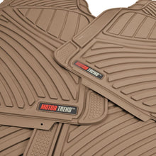 Motor Trend FlexTough Standard - 4pc Set Heavy Duty Rubber Floor Mats for Car SUV Van & Truck (Black) (MT-774-BK_AMJAN)