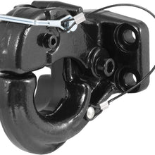 CURT 48210 Pintle Hook Hitch 20,000 lbs, Fits 2-1/2 to 3-Inch Lunette Ring, Mount Required
