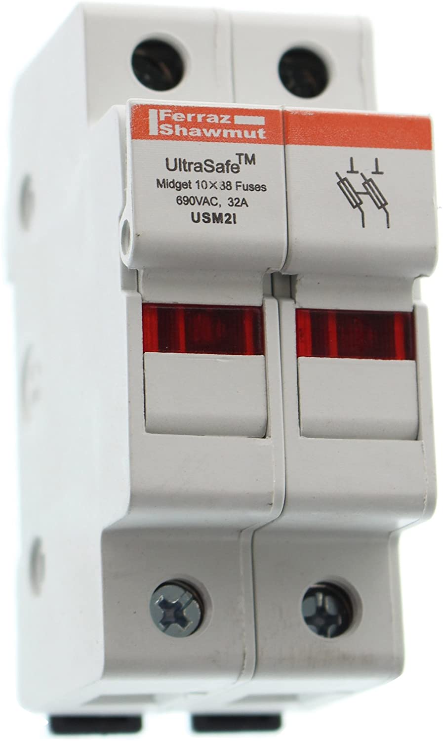 Fuse Block, Midget and CC Class, 30A, 2 Pol