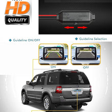 HD 1280x720p 170° Rear Reversing Backup Camera Rearview License Plate Camera Night Vision Waterproof for Ford Kuga Everest Mondeo BA7 Fiesta ST Focus Mk2 MK3 Transit S-Max C-Max (Model A= 52 x 25 mm)