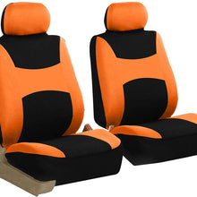 FH Group FB030102 Light & Breezy Purple/Black Cloth Seat Cover Set Airbag & Split Ready- Fit Most Car, Truck, SUV, or Van