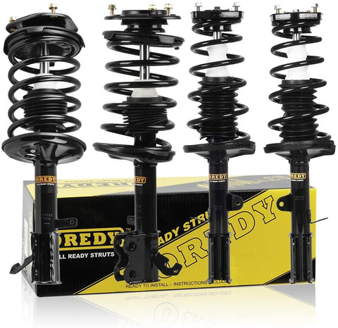 OREDY Shocks and Struts Set of 4PCS Front and Rear Complete Struts Assembly Coil Springs Shock Struts 11151 11152 15052 15051 171953 171954 181954 181953