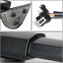 Pair Chrome Power Heated Telescoping Amber LED Turn Signal Towing Mirrors Replacement for Silverado Sierra GMT900 07-14