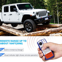 WATERWICH 12V 500A Winch Solenoid Relay Contactor+2pcs Wireless Winch Remote Control Kit with 6 Protecting Caps Universal for Truck Jeep ATV SUV 5500-12000lbs Winch