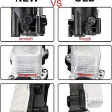 Engine Oil Cooler Filter Housing Adapter Compatible with 2014-2017 Jeep Wrangler Grand Cherokee Dodge Avenger Challenger Charger Durango Caravan Journey Chrysler 200 300 Town & Country Ram 3.6L