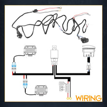 Nirider Wiring Harness 1 Lead, 12V 40A Rock Switch Relay Fuse Nylon Wiring Harness Kit for LED Light Bars Fog Lights Work Lights Driving Lights Offroad LED Pods Wire Kit for Truck UTV ATV Boat