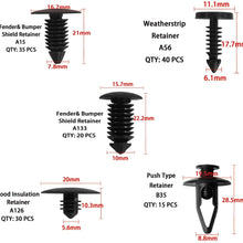 Auto Clips Car Body Retainer Assortment Clips Car Trim Fasteners Clips Tailgate Handle Rod Clip Push Rivets Plastic 19 MOST Popular Sizes Car Clips 425PCS For GM Ford Chevy Toyota Honda Chrysler