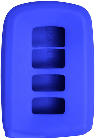 Keyless2Go New Silicone Cover Protective Case for Smart Prox Keys with FCC HYQ14FBA - Blue