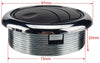 DEMOTOR PERFORMANCE Universal Round A/C Air Outlet Vent For RV Bus Boat Yacht Air Conditioner Black