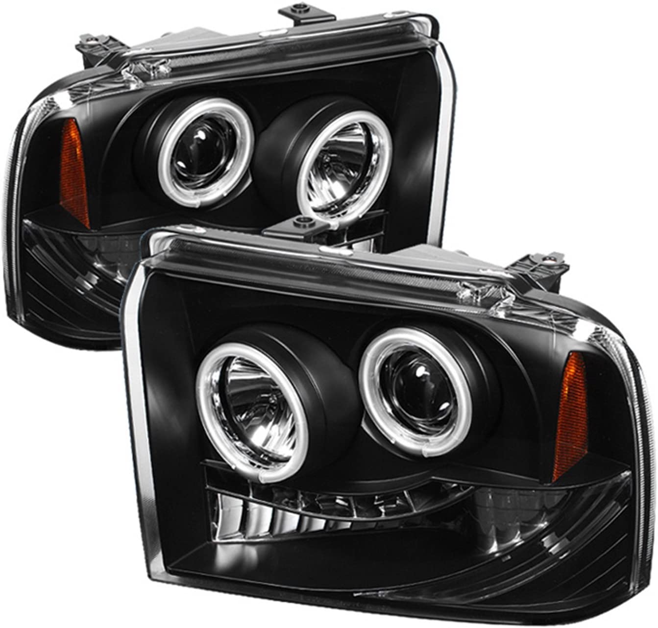 Spyder Auto Ford F250/350/450 Super Duty Black CCFL LED Projector Headlight (Black)