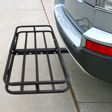 ZENY Hitch Mount Cargo Carrier Universal 53" Compact Luggage Rack Steel Cargo Basket 2’’ Receiver Cargo Rack 500 LBS Capacity