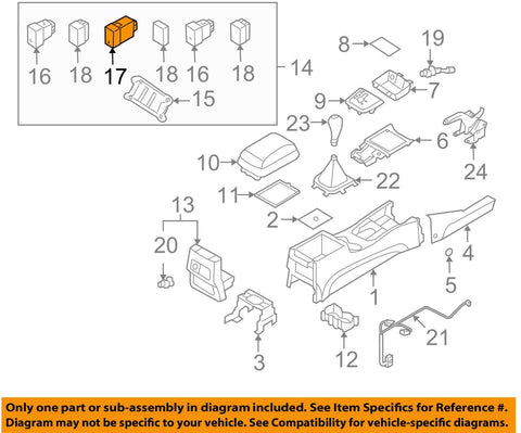 Genuine Hyundai 96120-2B000 Aux and USB Jack Assembly