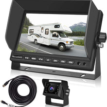 Backup Camera for RV Truck Trailer Motorhome, 7" LCD Monitor and 1080p AHD IP69K Waterproof Rating, Super Night Vision Extendable Rear View Camera for Automobile Reversing/Continuous Observation