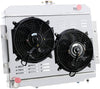 ALLOYWORKS 4 Rows All Aluminum Radiator+Shroud+2x12