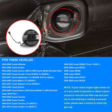 Gas Cap, Fuel Cap Replace 77300-33070 7730033070 Compatible with Toyota - 4Runner, Avalon, Camry, Corolla, Highlander, Matrix, Sequoia, Sienna, Solara, Tacoma, Tundra, GX470, ES330, ES300, More