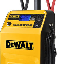 DEWALT DXAEC210 70 Amp Rolling Battery Charger: 210 Amp Engine Start, 2 Amp Maintainer, 120V AC Outlet, 3.1A USB Port, Battery Clamps