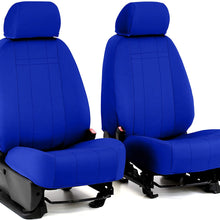 Front Seats: ShearComfort Custom Neoprene-Style Seat Covers for Toyota Corolla (2020-2020) in Solid Charcoal for Buckets w/Adjustable Headrests (LE Model)