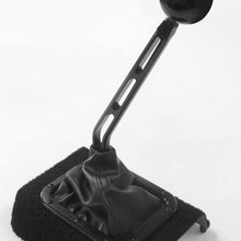 Lokar XMSL616D 10" Midnight Series Black Manual Transmission Shifter Lever with Single Bend (Machine Finish)