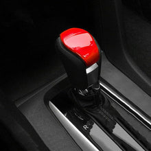 Xotic Tech Red Interior Gear Shift Knob Cover Decorative Trim for Honda Civic 10th Gen 2016 2017 2018 2019 2020 Automatic Transmission