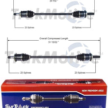 SurTrack Pair Set of 2 Rear CV Axle Shafts For Honda CR-V 4WD 2002-2006