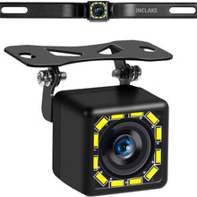 Car Backup Camera, Rear View Camera Ultra HD 12 LED Night Vision,Waterproof Reverse Camera 140° Wide View Angel with Multiple Mount Brackets for Universal Cars,SUV,Trucks,RV and More (HD)