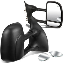 DNA Motoring TWM-004-T111-BK+DM-074 Pair of Towing Side Mirrors + Blind Spot Mirrors