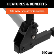 CURT 18029 Trailer Hitch Bike Rack Mount, Fits 1-1/4, 2-Inch Receiver, 2 Bicycles
