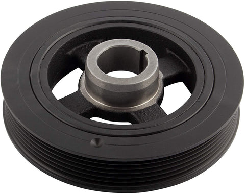 BOXI Harmonic Balancer Crankshaft Pulley Compatible with Select 2001-2013 Hyundai Azera Entourage Genesis Santa Fe Sonata Veracruz/Kia Amanti Borrego Sedona Sorento 3.3 3.5 3.8L (Replace 231243C100)