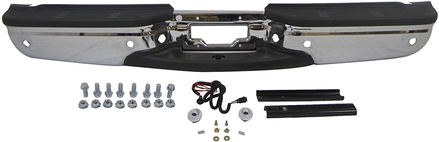 For 2001-2007 Ford Super Duty Rear Bumper Chrome Assembly (with Sensor Hole) FO1103173