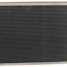 CoolingSky 62MM 4 Row Core Aluminum Radiator +Fan Shroud & Relay Kit for 1977-1982 Chevy Corvette C3 5.7 5.0 V8 Models