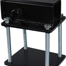 TOPTOW RV Bumper Hitch Receiver Adapter 63801AT for 4 inch X 4 inch and 4.5 inch X 4.5 inch Bumpers, Fits for Bike Racks, Cargo Carriers Camper-on